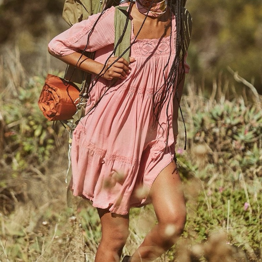 Spell Designs Harmony Tunic Dress Peony Size S